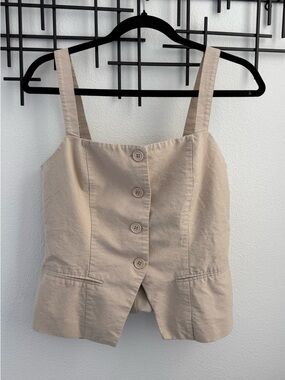 Forever 21 Beige Corset Tank Top Women’s Medium